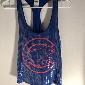 PINK Two Chicago Cubs Tanks for $10